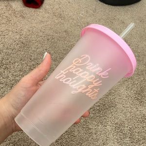 Drink happy thoughts water bottle